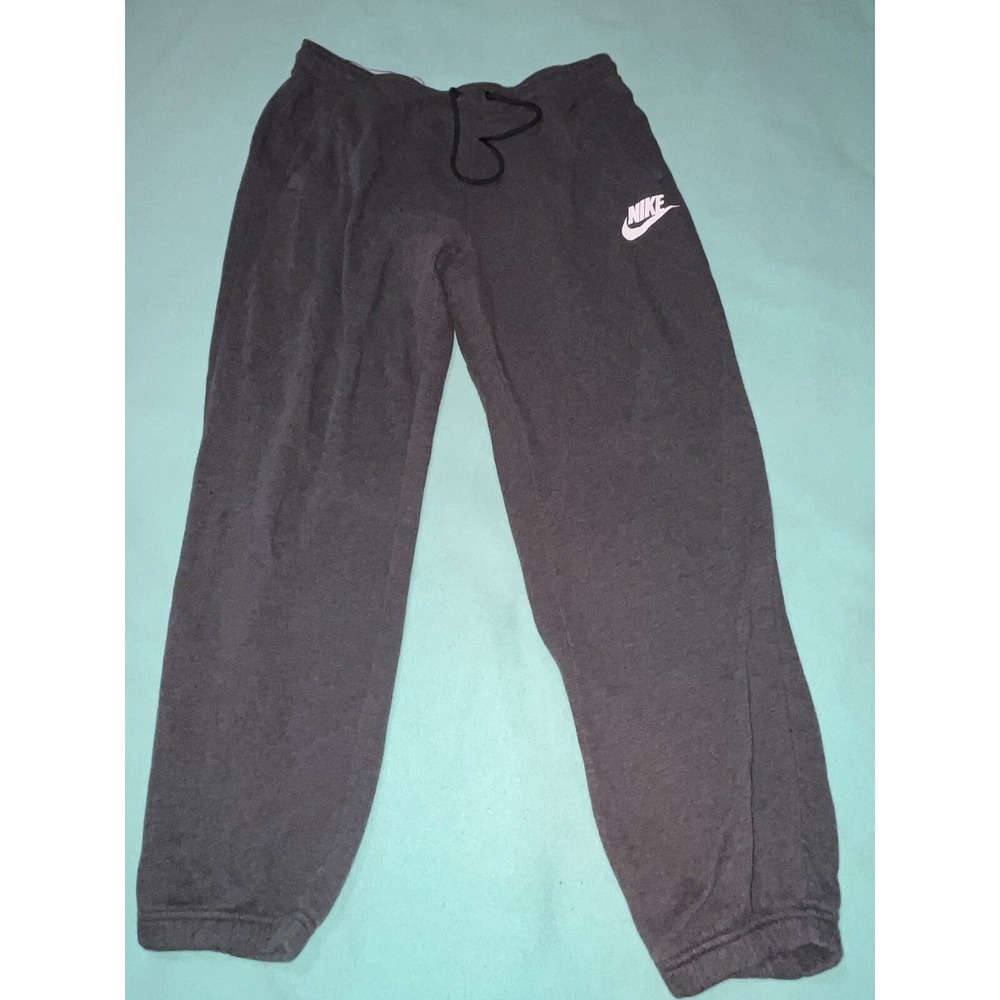 Nike Jogger Sweatpants Men's X Large Black Drawstring Pockets Just Do It Stretch